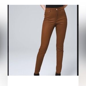 White House Black Market coated denim